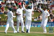 DUNEDIN, NEW ZEALAND - MARCH 09:  Vernon Philanders of South Africa celebrates the dismissal of Tom Latham of New Zealand during day two of the First Test match between New Zealand and South Africa at University Oval on March 9, 2017 in Dunedin, New Zealand.  (Photo by Dianne Manson/Getty Images)